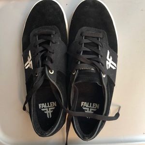 Fallen leather and textile lace up sneakers men’s